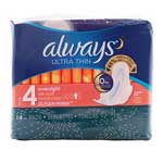 ALWAYS ULTRA THIN OVERNIGHT WITH WINGS